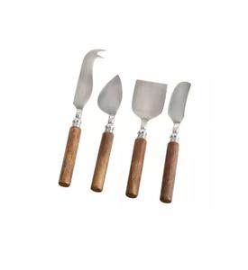 ชุดชีสทองเหลืองบริสุทธิ์4ชิ้น,ที่ปาดชีสและมีดดีไซน์ใหม่ชุดชีสโลหะ - Product Image 3