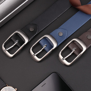 Cinturón de Cuero Genuino de Alta Calidad, Cómodo, Estilo Casual y de Negocios, con Hebilla de Aleación Elegante, Tamaño Personalizado para Hombre - Product Image 2