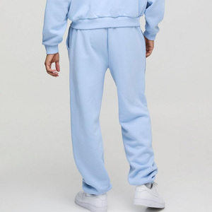 Logo personnalisé surdimensionné Boxy BM passepoil O cou imprimé respirant et durable sweat-shirt et sweat à capuche pantalons de survêtement survêtement ensemble pantalon cargo - Product Image 4