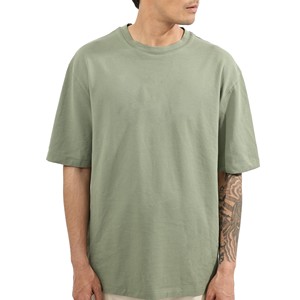 T-shirt à épaules tombantes 100% coton de haute qualité personnalisé et lourd Streetwear OEM Vêtements décontractés pour hommes dans des couleurs personnalisées - Product Image 4