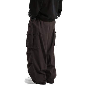 Pantalones Deportivos Holgados de Felpa 100% Algodón para Hombre, Cintura Media, Joggers con Logotipo Bordado, Cintura Elástica Informal, Bolsillos, Estilo Urbano - Product Image 4