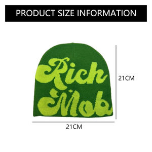 Bonnet Jacquard de haute qualité conception de lettre personnalisée techniques d'impression bouffée de broderie à la main pour une utilisation sur la plage fabricant en gros - Product Image 3