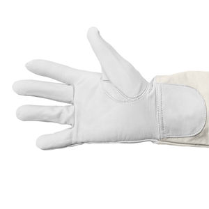 Guantes de trabajo de cuero genuino transpirables Trabajadores Guantes de seguridad para las manos de resistencia PU 5 transpirables - Product Image 5