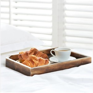 Plateau en bois de pin de qualité supérieure pour servir un décor en bois fait à la main et un plateau de service pour hôtels et restaurants à un prix raisonnable - Product Image 4