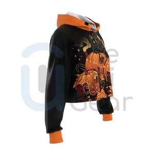 Wholesale Custom <b>Yoga</b> Top Men's Crop Hooded Collar Front Logo Winter 100% Cotton Hoodies <b>Sweatshirts</b> Manufacturer - Product Image 3