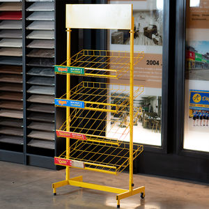 ADONG 4-Tier Snack Display Stand | Single-Sided <b>Metal</b> Shelves for Supermarket Product Storage | OEM/ODM - Product Image 2
