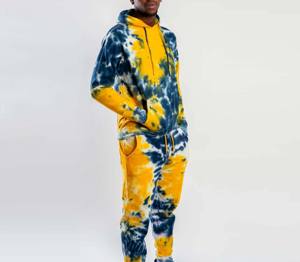 Vêtements de sport de style luxe de haute qualité pour hommes, survêtement léger et respirant à teinture par cravate, prix raisonnable, techniques imprimées - Product Image 1