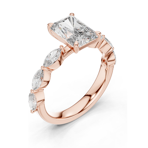 แหวนเพชรแล็บ 2.6 กะรัต สำหรับสุภาพสตรี ความใส VVS-VS สี EF ทอง 18KT, 14KT, 10KT และเงิน 925  ทองชมพู, ทองเหลือง, ทองขาว และมอสซาไนต์ - Product Image 6