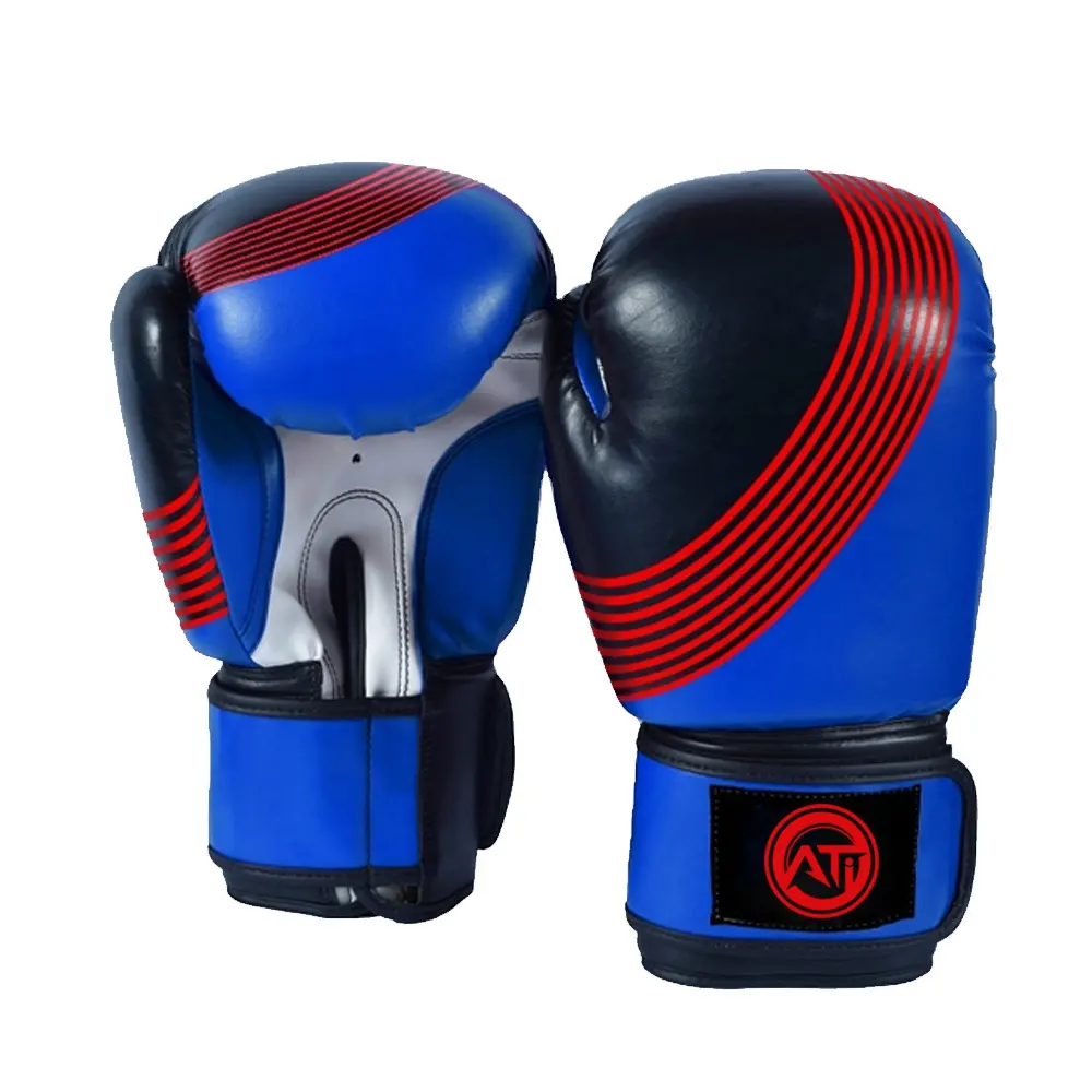 Customized Red Boxing Leather Gloves Professional Wholesale Custom Logo Real Leather Breathable Boxing Gloves Case