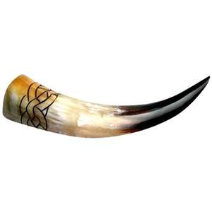 Corne à boire Viking africain polie à la main Design nautique écologique Souvenir artisanal naturel pour les amateurs d'histoire - Product Image 1