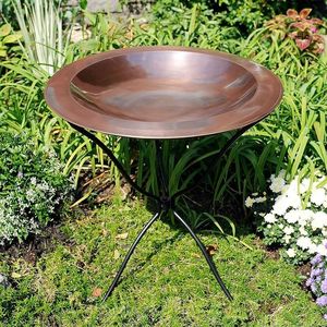 Tazón de fogata de cobre para exteriores con diseño clásico profundo y fuerte soporte perfecto para reuniones de jardín - Product Image 5