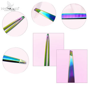 INNOVAMED-Pinzas de acero inoxidable para depilación de cejas, herramientas de belleza para maquillaje facial - Product Image 5