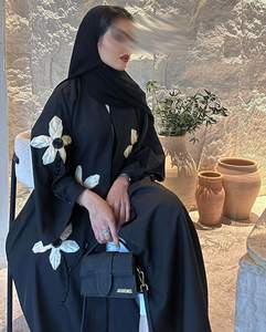 Abaya de Manga Larga de Seda Hecha a Mano de Primera Calidad, Antiarrugas, para Mujer, Color Personalizado, Ropa de Oración, Talla Adulto - Product Image 5