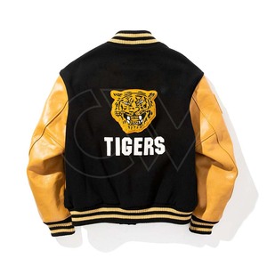 Vente en gros de veste en chenille brodée OEM personnalisée Veste Letterman universitaire en laine pour hommes - Product Image 2