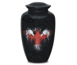 Urnas para cenizas de adulto Funeral Eagle Flag Urna grande para cenizas de seres queridos Tamaño 10,5 "y 220 Cu. En - Product Image 6