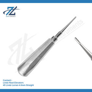 Elevador de Raíces Recto Lindo Levian de 4.0 mm, Acero Inoxidable Alemán de Alta Calidad, Manual, con Certificación CE, Elevadores Dentales para Extracciones - Product Image 2