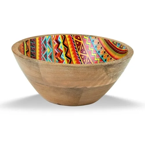 Eco Friendly Mango Wood Fruit And Vegetable High Quality Wooden Bowl Use For Restaurant And Kitchen Handmade