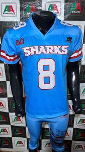 Fútbol americano Jersey fan Jersey padre sublimación tackle sarga bordado más tamaño personalizado fábrica Pakistán fotos reales - Product Image 4