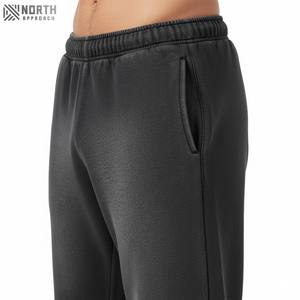 Manufacturer Custom Graphic Streetwear Heavyweight Sun Faded <b>Vintage</b> Acid Wash Sweatpants Joggers For Mens Winter <b>Trousers</b> - Product Image 5