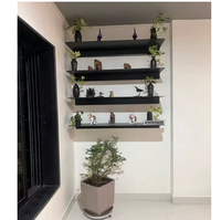 Étagère de présentation élégante et créative à faire soi-même, structure légère en aluminium, rétroéclairage LED ambiant, revêtement en poudre