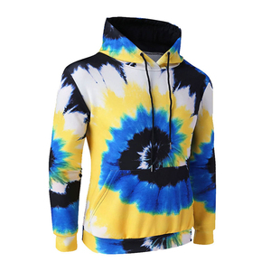 Sudaderas con capucha para hombre, ropa urbana personalizada de alta calidad, diseño Oem más vendido, color sólido básico, algodón mezclado, teñido anudado - Product Image 3