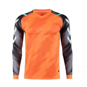 Personalizado 2024 hombres chico fútbol portero uniforme de manga larga entrenamiento de fútbol portero Top fútbol Jersey Pantalones cortos - Product Image 1