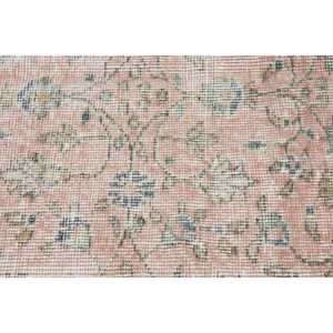 Tapis turc vintage, tapis de 6,6 x 10,6 pieds, tapis patchwork rose et gris - Product Image 5