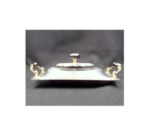 Récipient à beurre en acier inoxydable fromage au beurre plat de service maison hôtel restaurant fournisseurs plats d'affichage - Product Image 1