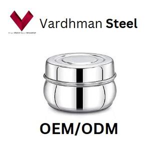 Boîtes à lunch en acier inoxydable pour la maison, forme de ventre, 14 cm, rangement alimentaire, ustensiles de cuisine, Puri, collations, gâteaux, qualité alimentaire, voyage - Product Image 4