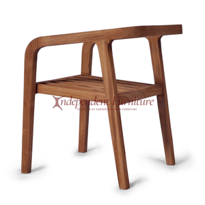 Minimalist Modern Scandinavian Natural <b>Teak</b> Dining <b>Chair</b> for Dining Room Home Living Apartment or Villa Hotel - Product Image 2