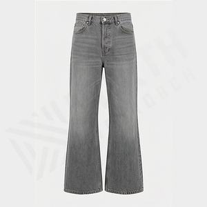 Jeans slim fit pour homme de haute qualité, denim extensible, style confortable, pantalon évasé, vêtements de rue, mode, couleur personnalisée - Product Image 1