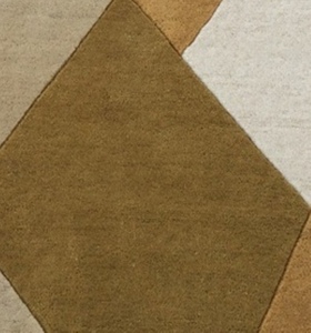 Alfombra de lana de diseño abstracto moderno de lujo hecha a mano por artesanos indios para interiores elegantes para el hogar - Product Image 3