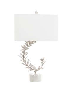 Lámpara de mesa hecha a mano en estilo fundido de plata Lámpara de mesita de noche decorativa Hogar Hotel Villas Uso de iluminación - Product Image 6