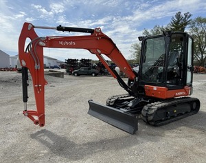 Mini-excavatrice Kubota KX057-5 d'origine, en stock, haute efficacité, compacte, équipée d'un puissant moteur diesel Kubota - Product Image 3