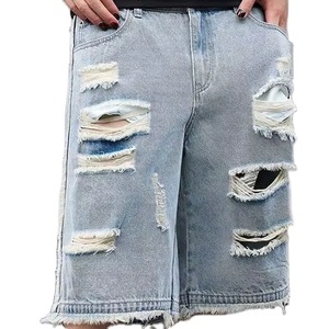 Pantalones cortos de mezclilla para hombre para apariencia informal para festivales Las mejores formas de estilizar para Otoño e Invierno 2025 - Product Image 1