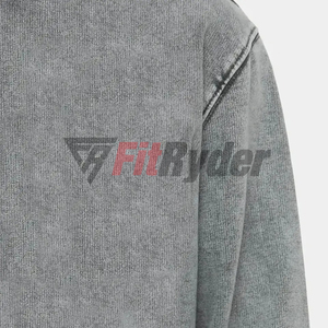 Sudadera con Capucha 100% Algodón, Lavado Ácido, Invierno, Alta Calidad, Impermeable, Secado Rápido, Transpirable, Diseño de Logotipo Personalizado, Cuello con Capucha, Varios Tamaños - Product Image 4