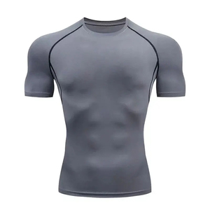 Camiseta Deportiva UPF50 para Hombre, Manga Corta, Ligera, Antibacteriana, de Secado Rápido, Transpirable, Ecológica, de Spandex/Nailon, para Entrenamiento y Gimnasio - Product Image 5