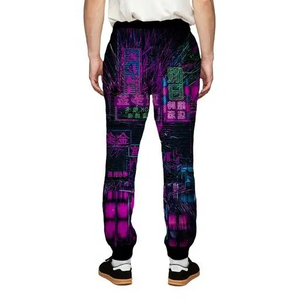 Pantalones Jogger Rectos de Algodón para Hombre de Alta Calidad con Diseño Casual de Lona con Impresión Personalizada por Sublimación, Secado Rápido y Transpirables - Product Image 6