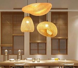 Vietnam exportateur traditionnel bambou abat-jour pendentif lumière élégant minimaliste moderne plafond suspendu lustre pour la décoration intérieure - Product Image 6