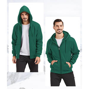 Sweat-shirts à capuche pour hommes de qualité supérieure, personnalisés, 500 g/m², impression en relief, French Terry, surdimensionnés, sweats-shirts vierges pour hommes - Product Image 5