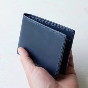 Cartera plegable de piel auténtica con transferencia de calor DIY personalizada para hombre, sublimación blanca, estilo Vintage, cierre abierto, 2017 - Product Image 1