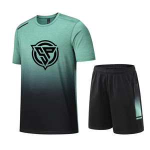 Conjuntos cortos informales para hombre 2025, logotipo personalizado, ropa deportiva de verano de dos piezas de alta calidad y camisa para hombre - Product Image 4