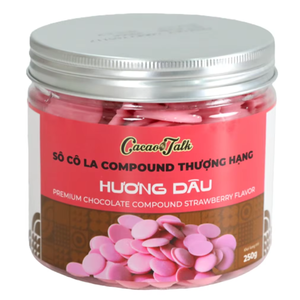 Prix d'usine, vente en gros, chocolat composé, OEM/ODM, HALAL, boutons de chocolat à la fraise, ingrédient de boulangerie, exportation, approvisionnement - Product Image 1