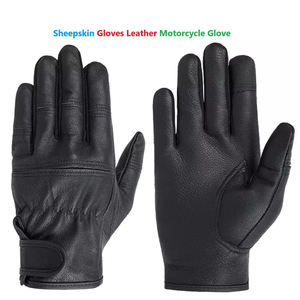 Gants de vélo en cuir de mouton durables, vintage, thermiques, respirants, écologiques, à écran tactile, mode extérieure pour hommes - Product Image 6