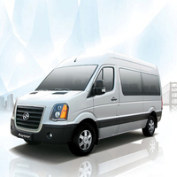 Bus électrique pour passagers Aéroport VIP 5 à 15 places Mini BUS Véhicule de logistique commerciale Fabriqué en Chine Huang Hai Light Duty Van