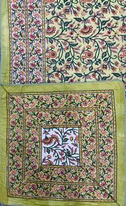 100% coton Jaipur main bloc imprimé réversible coton doux lit simple Dohar artisanal fait traditionnel fabriqué à la main Dohar - Product Image 4