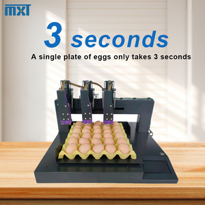 In thông minh ngày sản xuất số sê-ri của toàn bộ khay trứng hoàn toàn tự động Máy in phun trứng 3 vòi - Product Image 4