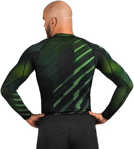 Rashguard de Jiu-Jitsu à manches longues Metaru - Polyester/Spandex, séchage rapide, respirant, antibactérien, protection UV - Product Image 2