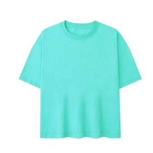 Camisetas de manga corta lisas en blanco para hombre, camisetas de cuello redondo de talla grande con hombros caídos para hombre, nueva camiseta de Color súper sólido - Product Image 4