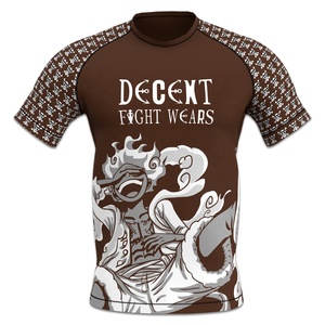 Martial arts rash guard Quick dry <b>compression</b> <b>shirt</b> Anti-chafing training gear Four needle six lines rash guards martial arts - Product Image 5